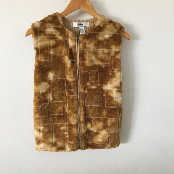 Vintage Faux Fur Vest Sz M - Picture 5 of 5